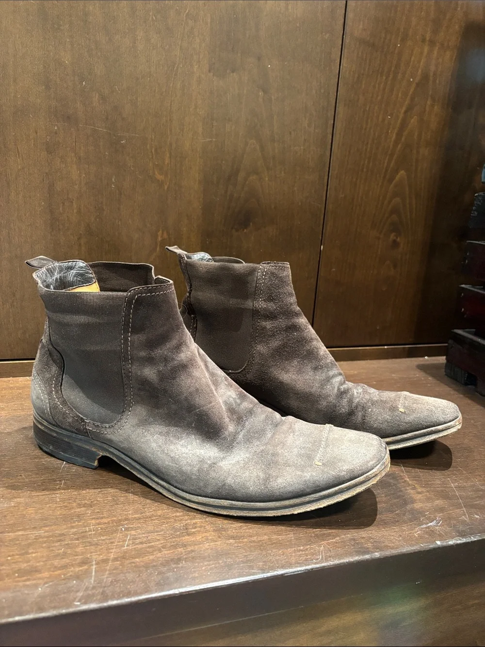 CNC Costume National Men's Dark Brown Suede Chukka Boots